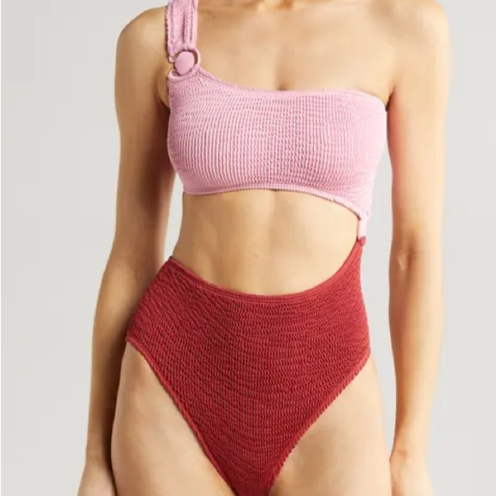 Cleonie Swim Aquatic Cutout One-Piece